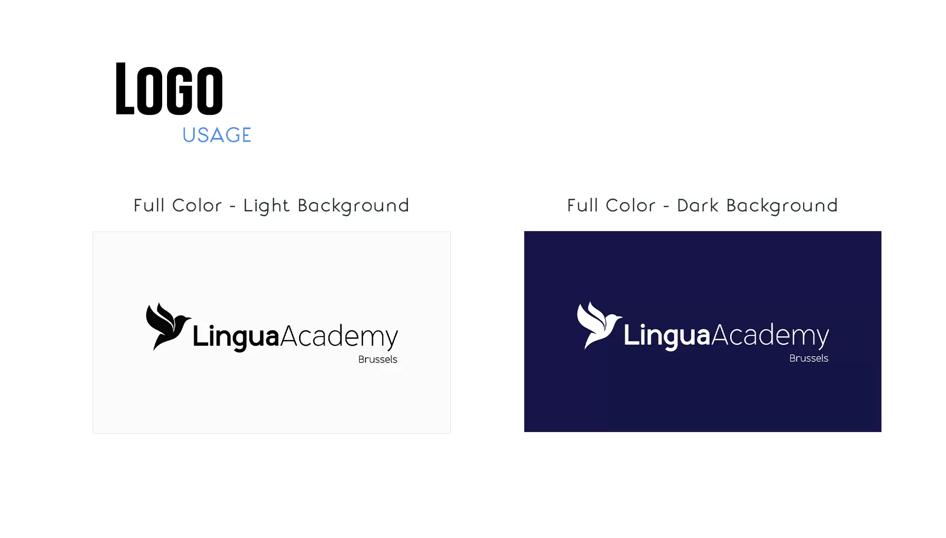 Lingua Academy Brussels - Logos